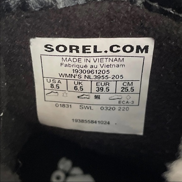 Sorel Lennox Lace-Up Boots Size 8 1/2 - Picture 7 of 7